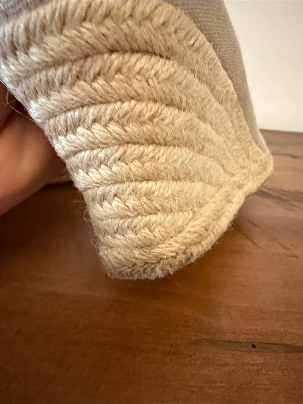 J. Crew Light Beige Canvas Espadrille Wedges